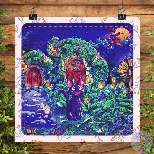 KiKi's Cottage - Ghibli Art Print