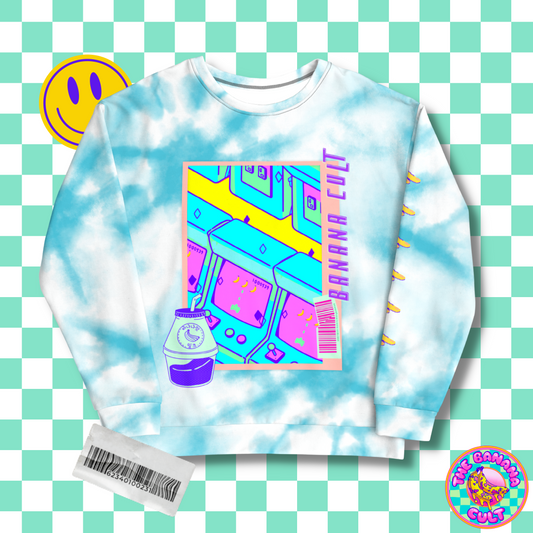 Retro Tie-Dye Arcade Sweatshirt